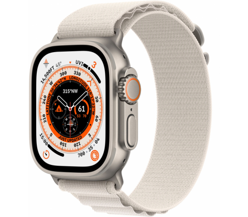 Apple Watch Ultra 2022, 49 мм, корпус из титана, ремешок Alpine «сияющая звезда» - фото 1