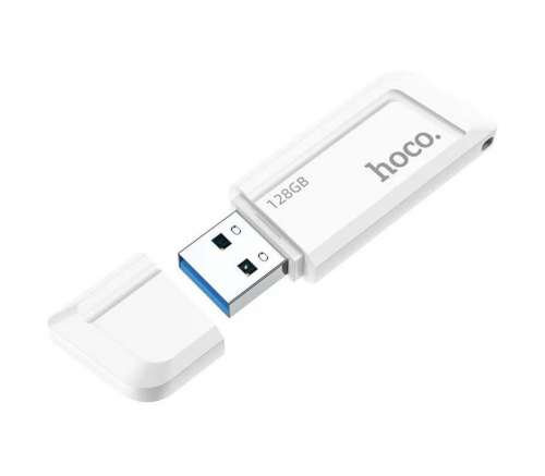 Флеш-накопитель Hoco UD11 Wisdom USB-A, 128GB, белый - фото 1