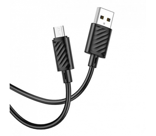 Кабель Hoco X88 с USB-A на MicroUSB, 1 метр, чёрный - фото 2Кабель Hoco X88 с USB-A на MicroUSB, 1 метр, чёрный - фото