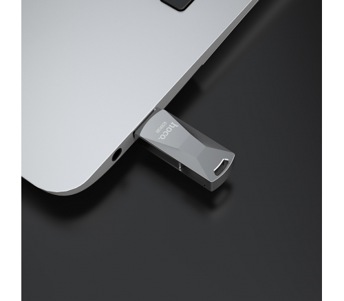 Флеш-накопитель Hoco UD5 Wisdom, USB-A, 128GB, серебро - фото 4