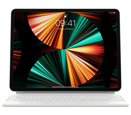 Клавиатура Apple Magic Keyboard для iPad Pro ( 2022), 6‑го поколения, оригинал, русская раскладка, белая - фото 3
