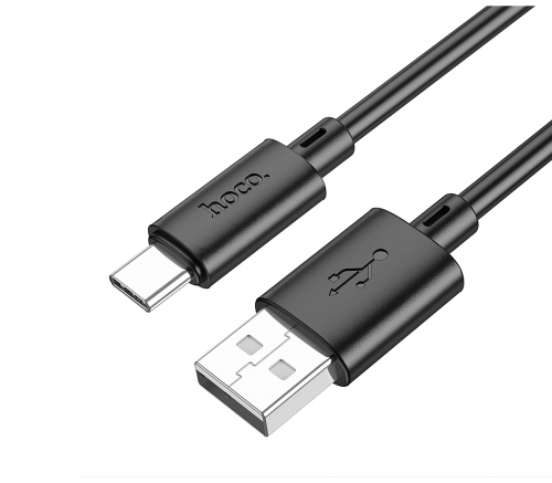 Кабель Hoco X88 с USB-A на Type-C, 1 метр, чёрный - фото 1Кабель Hoco X88 с USB-A на Type-C, 1 метр, чёрный - фото