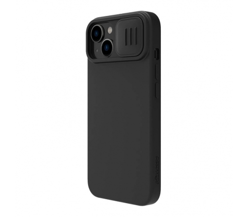 Чехол Nillkin для iPhone 14 CamShield Silky Magnetic Silicone Elegant черный - фото 2