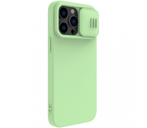 Чехол Nillkin для iPhone 14 Pro CamShield Silky Magnetic Silicone Мятно-зеленый - фото 3