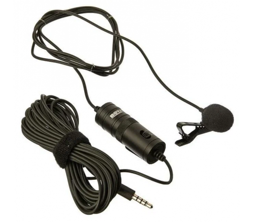 Микрофон BOYA BY-M1, петличный, Jack 3.5mm, черный, двойной всенаправленный - фото 3