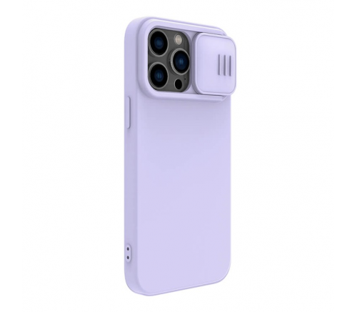 Чехол Nillkin для iPhone 14 Pro CamShield Silky Magnetic Silicone Туманно-фиолетовый - фото 3