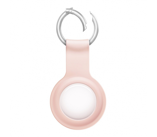 Чехол Uniq для Apple AirTag Lino Liquid силиконовый розовый - фото 3