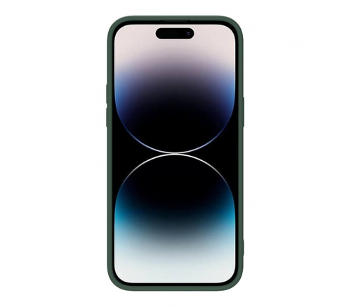Чехол Nillkin для iPhone 14 Pro Max CamShield Silky Магнитный силиконовый туман зеленого цвета - фото 3