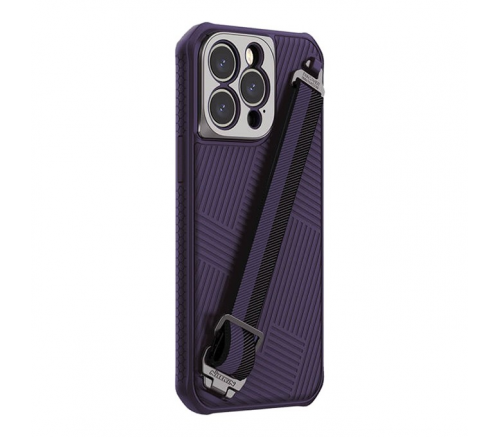 Чехол Nillkin для iPhone 14 Pro Max Ремешок Темно-фиолетовый - фото 4