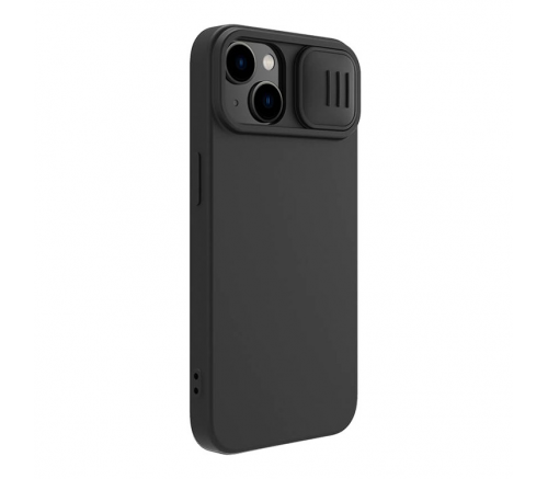 Чехол Nillkin для iPhone 14 CamShield Silky Magnetic Silicone Elegant черный - фото 3