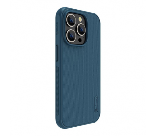 Чехол Nillkin для iPhone 14 Pro Frosted Shield Pro Магнитный синий - фото 3