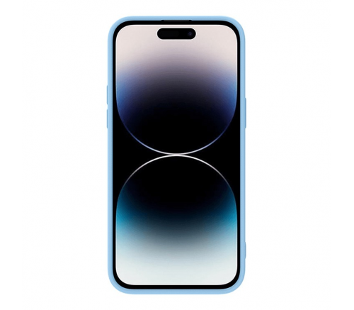 Чехол Nillkin для iPhone 14 Pro Max CamShield Silky Магнитная силиконовая голубая дымка - фото 3