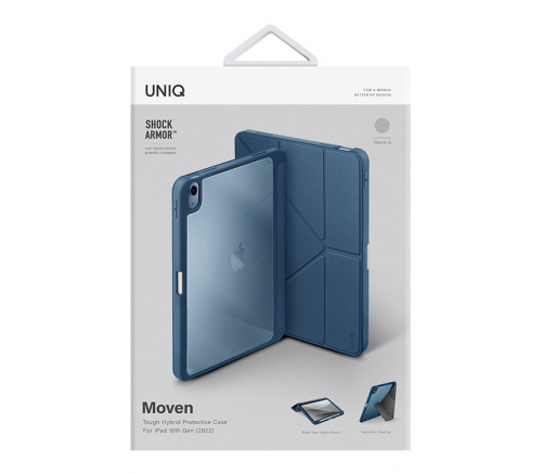 Чехол Uniq для iPad 10.9 (2022 10th Gen) Moven Капри голубой - фото 4