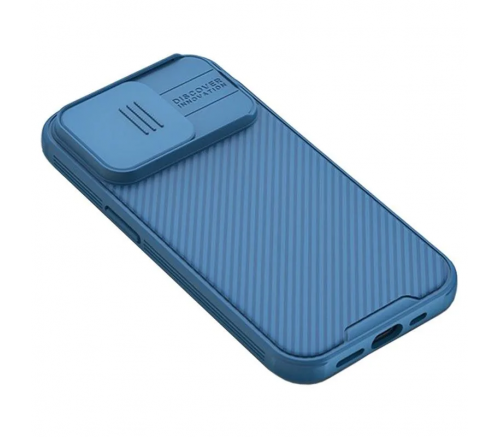 Чехол Nillkin для iPhone 14 CamShield Pro Magnetic голубой - фото 4