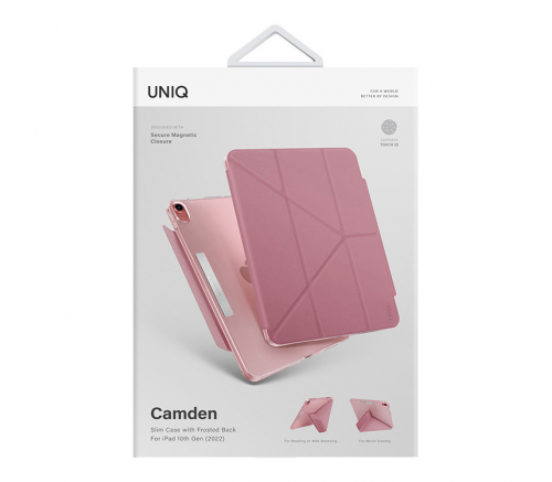 Чехол Uniq для iPad 10.9 (2022 10th Gen) Camden розовый - фото 5