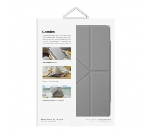 Чехол Uniq для iPad 10.9 (2022 10th Gen) Camden серый - фото 6
