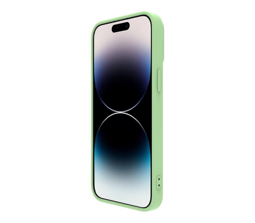 Чехол Nillkin для iPhone 14 Pro CamShield Silky Silicone Мятно-зеленый - фото 4