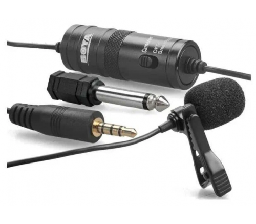 Микрофон BOYA BY-M1, петличный, Jack 3.5mm, черный, двойной всенаправленный - фото 7