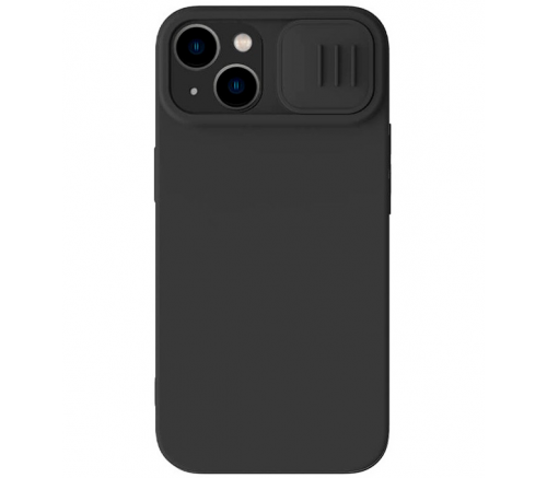Чехол Nillkin для iPhone 14 CamShield Silky Magnetic Silicone Elegant черный - фото 1