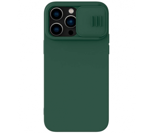 Чехол Nillkin для iPhone 14 Pro CamShield Silky Magnetic Silicone Туманно-зеленый - фото 1