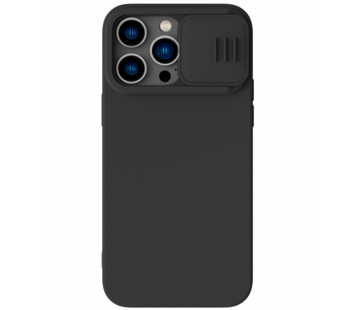 Чехол Nillkin для iPhone 14 Pro Max CamShield Silky Магнитный Силикон Элегантный черный - фото 1