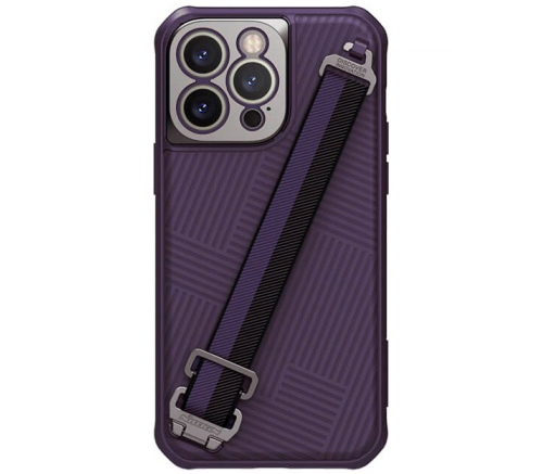 Чехол Nillkin для iPhone 14 Pro Max Ремешок Темно-фиолетовый - фото 1