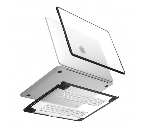 Чехол Uniq для Macbook Air 13 (2022 M2) Venture PC/TPU case Иней/Серый - баннер 3