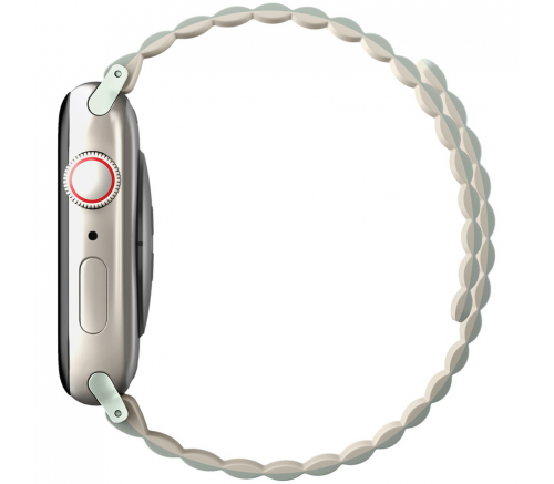 Ремешок Uniq для Apple Watch 41/40/38 mm Revix реверсивный магнитный Шалфей/бежевый - фото 4