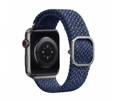 Ремешок Uniq для Apple Watch 41/40/38 mm ASPEN Strap плетеный синий - фото 3