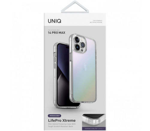 Uniq для iPhone 14 Pro Max чехол Lifepro Xtreme Радужный - фото 4
