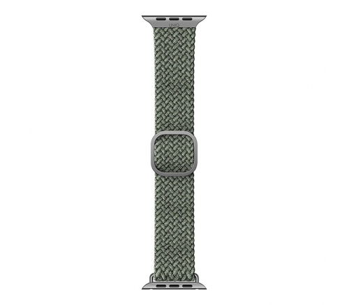 Ремешок Uniq для Apple Watch 45/44/42 mm ASPEN Strap Плетеный Зеленый - фото 4