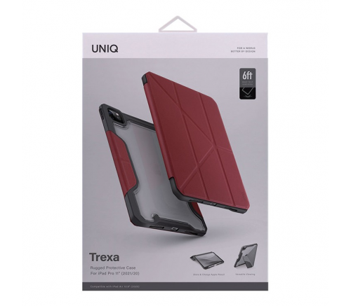 Чехол Uniq для iPad Pro 11 (2022/21/20) Trexa Anti-microbial Red - фото 5