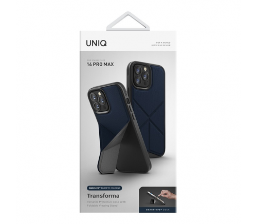 Uniq для iPhone 14 Pro Max чехол Transforma голубой (MagSafe) - фото 6