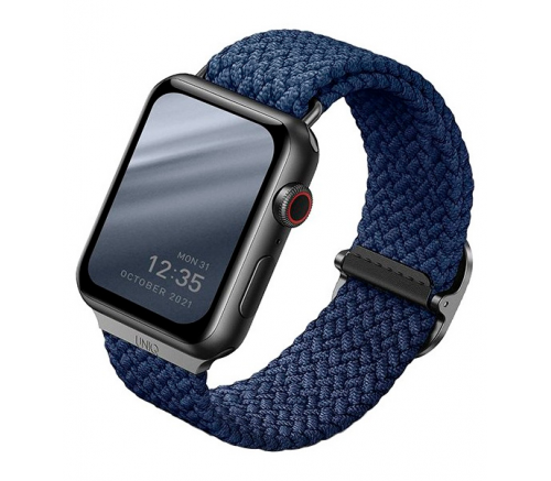 Ремешок Uniq для Apple Watch 41/40/38 mm ASPEN Strap плетеный синий - фото 1