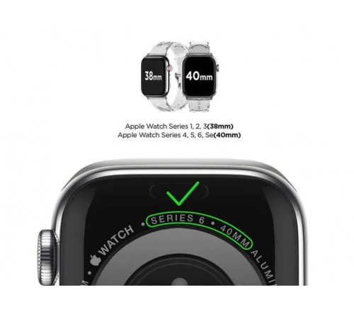 Ремешок Elago для Apple Watch 38/40/41 mm Clear TPU Band - фото 5