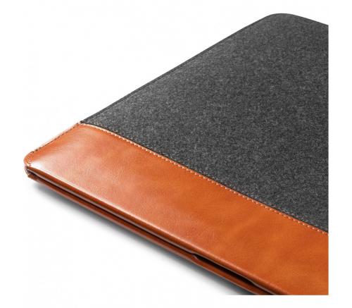 Чехол Tomtoc для планшетов 9.7-11 Sleek Tablet Sleeve H16 серый/коричневый - фото 4