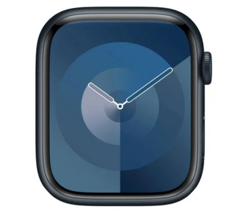 Apple Watch Series 9, 45 мм, алюминиевый корпус «тёмная ночь», спортивный ремешок «тёмная ночь» (M/L) - фото 3