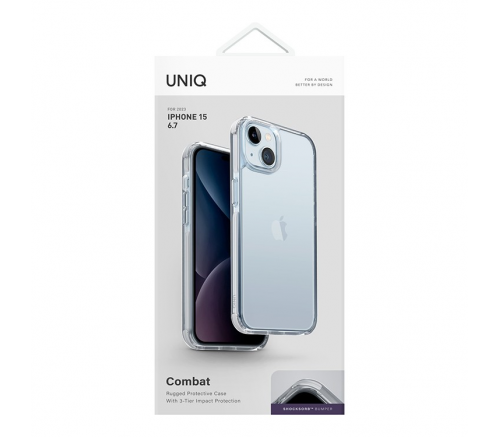 Чехол Uniq для iPhone 15 Plus Combat белый - фото 7