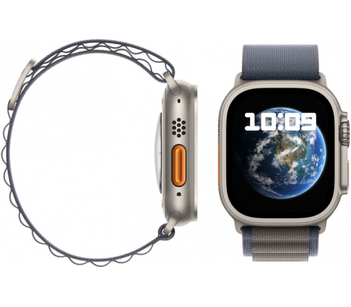 Apple Watch Ultra 2 2023, 49 мм, корпус из титана, ремешок Trail "синий/черный" - фото 4