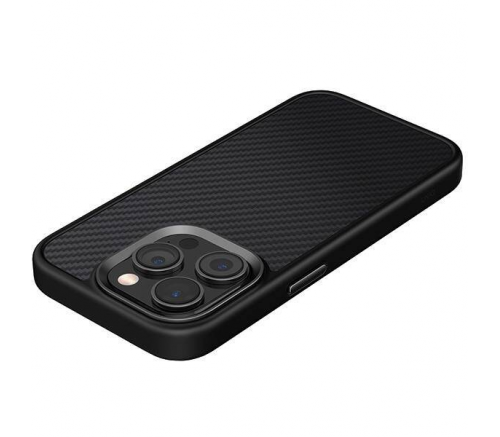Чехол Uniq для iPhone 15 Pro KEVA Kevlar Черный (MagSafe) - фото 4