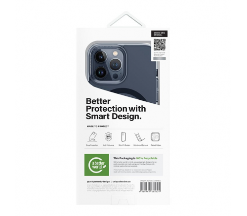 Чехол Uniq для iPhone 15 Pro Lifepro Xtreme AF Дымчатый синий (MagSafe) - фото 8
