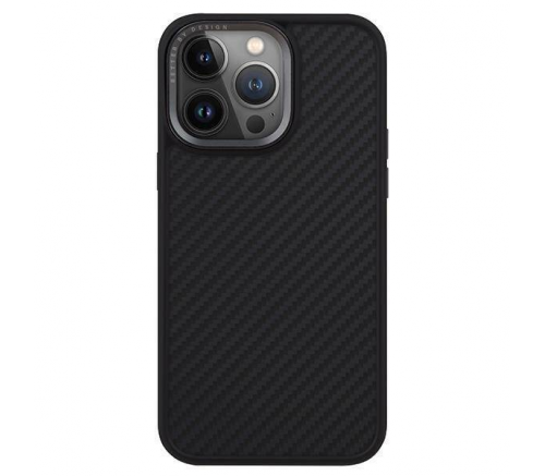Чехол Uniq для iPhone 15 Pro KEVA Kevlar Черный (MagSafe) - фото 3