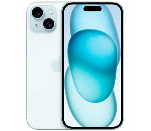 Apple iPhone 15, 256 ГБ, голубой - фото 1