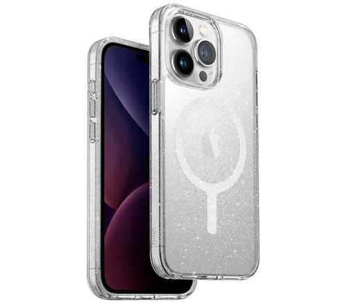 Чехол Uniq для iPhone 15 Pro Max Lifepro Xtreme Мишура (MagSafe) - фото 1