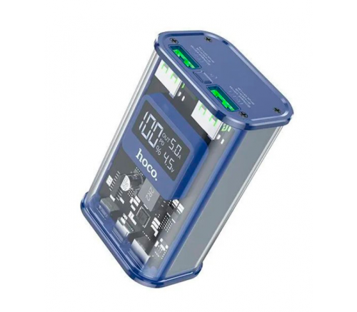 Внешний аккумулятор Hoco J105 Discovery, 10000мАч PD+QC3.0 (синий) - фото 2