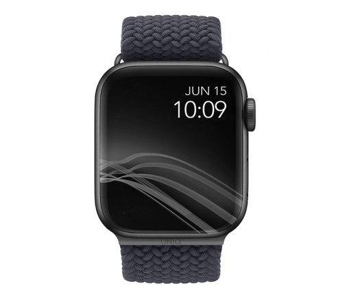 Ремешок Uniq для Apple Watch 41/40/38 mm ASPEN Strap плетеный серый - фото 2