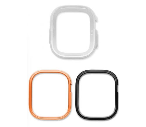 Ремешок Elago для Apple Watch Ultra 49 mm чехол DUO case Прозрачный/Оранжевый - фото 2