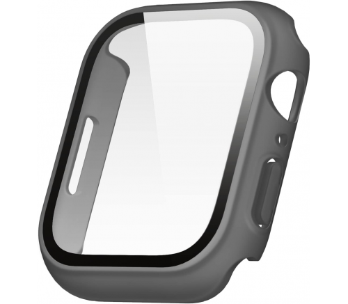 Ремешок Elago для Apple Watch 44/45 mm чехол Clear Shield case+9H glass Матовый темно-серый - фото 3