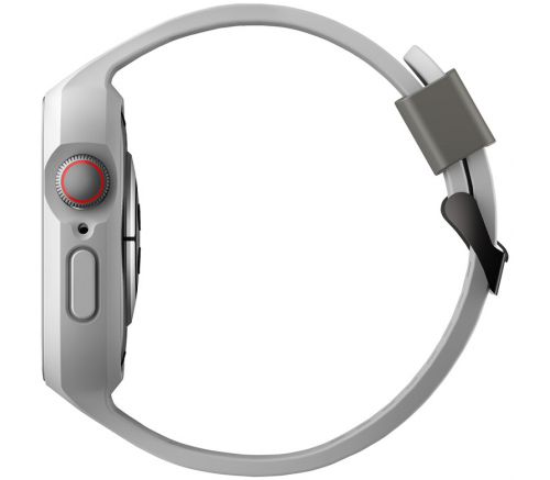 Ремешок Uniq для Apple Watch 45/44 mm чехол+ремень Monos 2-in-1 чехол+ремешок серый - фото 3