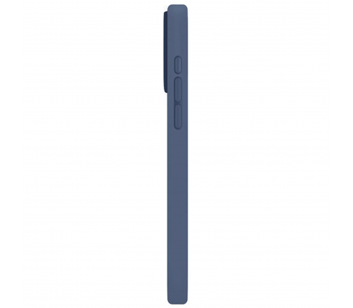 Чехол Uniq для iPhone 15 Pro LINO Синий (Magsafe) - фото 4